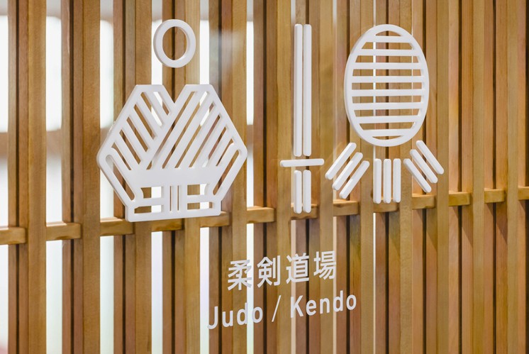 综合体育馆导视系统设计：线条排列、交错如同纤维的纺织韵律